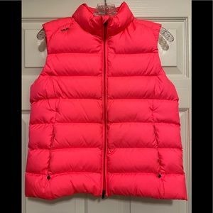 RLX RALPH LAUREN FUSHIA PUFFER VEST M $200